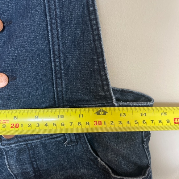 Overalls dark stretch denim skinny leg size small - Picture 6 of 8